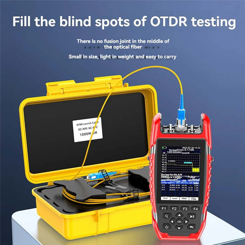 B04B-OTDR Launch Cable Box Optical Fiber Test Extension Cable 1000 Meter Dead Zone Eliminator Fiber Optic Cable Test Tool
B04B-OTDR Launch Cable Box Optical Fiber Test Extension Cable 1000 Meter Dead Zone Eliminator Fiber Optic Cable Test Tool