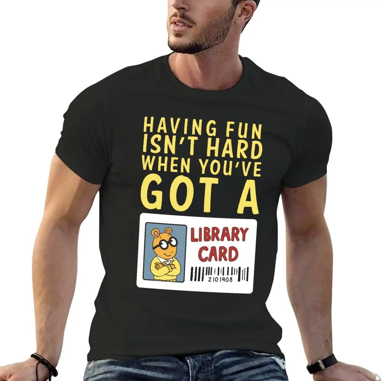 Arthur Library Card T-Shirt aesthetic clothes sports fans anime t shirts plus size men clothing
Arthur Library Card T-Shirt aesthetic clothes sports fans anime t shirts plus size men clothing