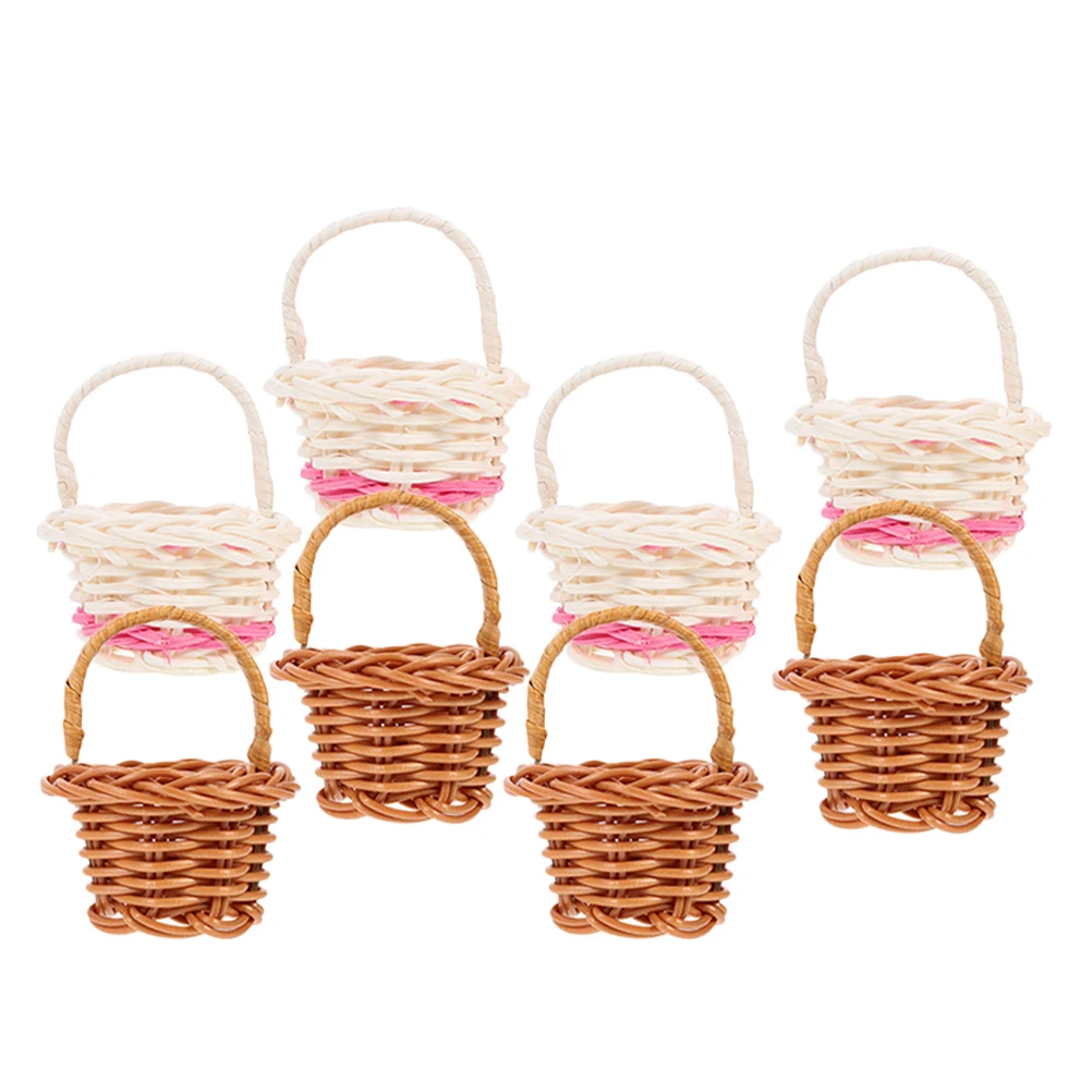 8pcs Mini Rattan Baskets Woven H for Home Decor Photo Props Storage Small Gift Lightweight Bamboo Style
8pcs Mini Rattan Baskets Woven H for Home Decor Photo Props Storage Small Gift Lightweight Bamboo Style