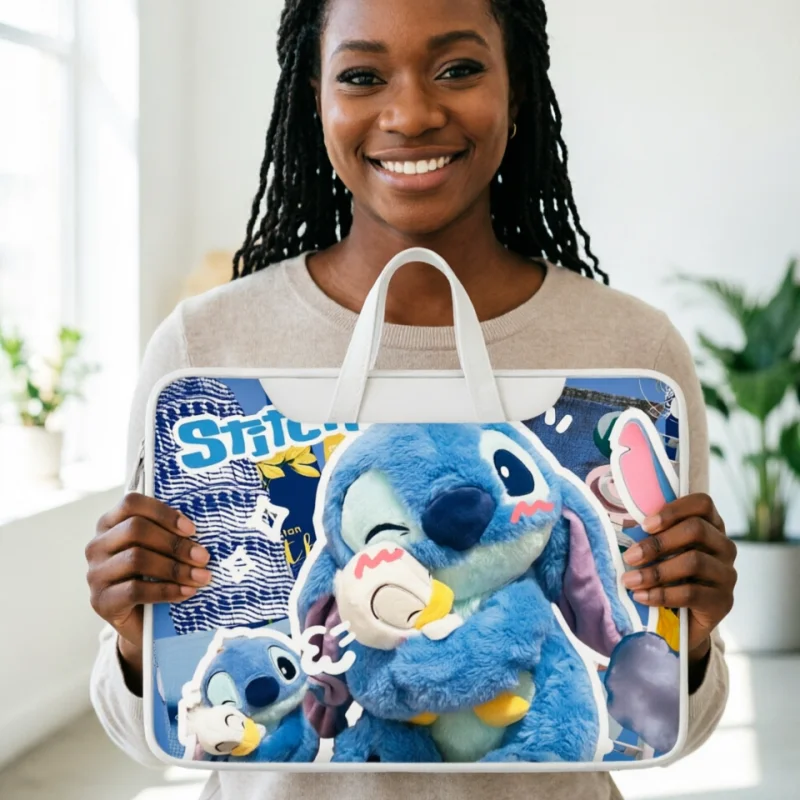 Cartoon animation character Stitch laptop bag shoulder handbag storage bag suitable for 12 13.3 14 15 16 inch Macbook Air Pro
Cartoon animation character Stitch laptop bag shoulder handbag storage bag suitable for 12 13.3 14 15 16 inch Macbook Air Pro