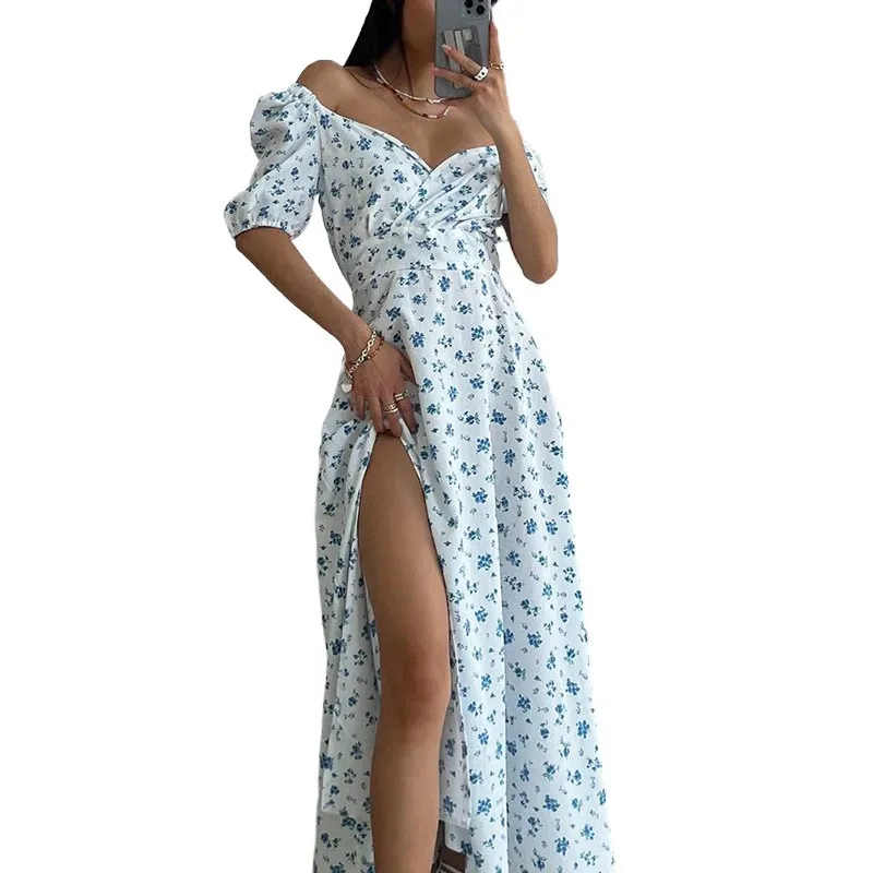 Fresh and Sweet Temperament V-neck Long Floral French European American Dresses Women's Soft and Skin-friendly,Women's Clothing
Fresh and Sweet Temperament V-neck Long Floral French European American Dresses Women's Soft and Skin-friendly,Women's Clothing