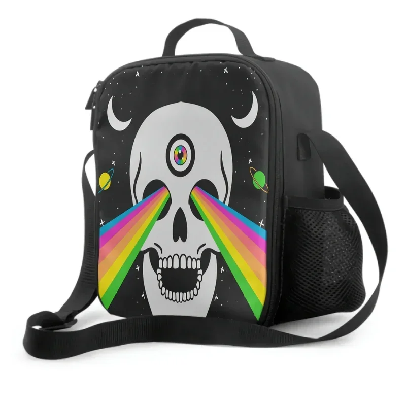 Skull And Rainbow Insulated Lunch Bag for School Work Picnic Tote Lunch Box Containers for Kids Adults Reusable Cooler Bag
Skull And Rainbow Insulated Lunch Bag for School Work Picnic Tote Lunch Box Containers for Kids Adults Reusable Cooler Bag