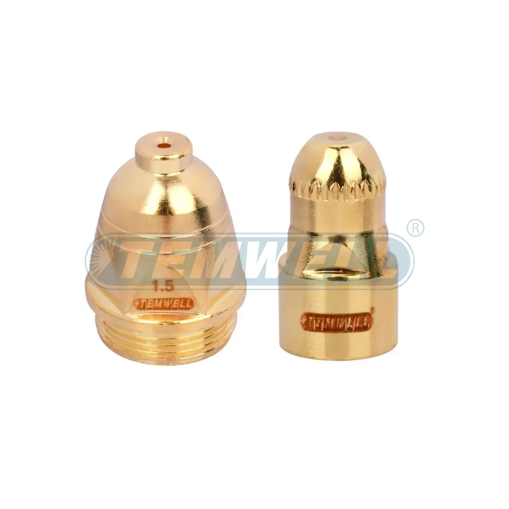 P80 10pcs Nozzle Golden 1.1/1.3/1.5/1.7mm 10pcs Electrode Air Cooled 60A 80A 100A P80 CNC Plasma Cutter Torch Accessories
P80 10pcs Nozzle Golden 1.1/1.3/1.5/1.7mm 10pcs Electrode Air Cooled 60A 80A 100A P80 CNC Plasma Cutter Torch Accessories