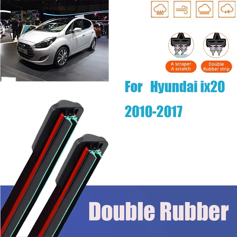 For Hyundai ix20 2010-2017 Car Front Wiper Blades Soft Rubber Windscreen Wipers Auto Windshield 26"+14"+12" 2014 2015 2016
For Hyundai ix20 2010-2017 Car Front Wiper Blades Soft Rubber Windscreen Wipers Auto Windshield 26"+14"+12" 2014 2015 2016