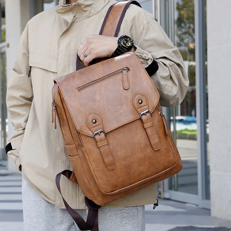 Computer backpack Korean version fashionable large-capacity backpack men's simple leisure business travel backpack business men
Computer backpack Korean version fashionable large-capacity backpack men's simple leisure business travel backpack business men