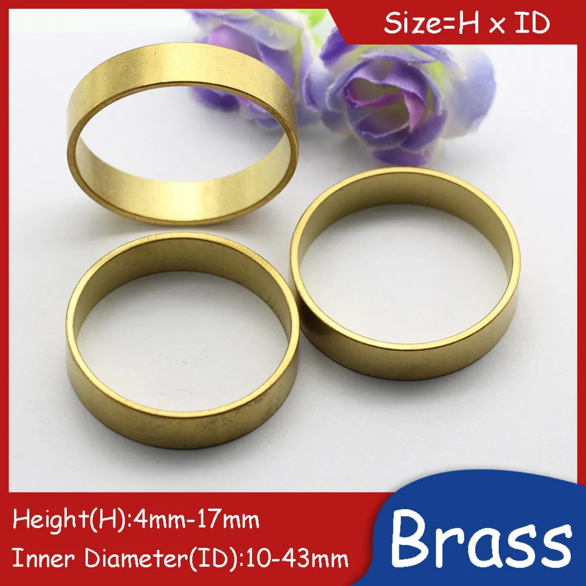 Brass Round Rings Metal Flat O-Ring for DIY Ring Making 10mm-43mm Inner Diameter Spacer Washer
Brass Round Rings Metal Flat O-Ring for DIY Ring Making 10mm-43mm Inner Diameter Spacer Washer