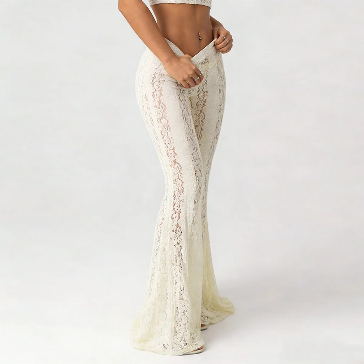 New Slim Hip Low Waist Lace Flare Casual Pants Women Summer Spring Elegant Trousers Y2K Hollow Out Pant Punk Grunge 2026
New Slim Hip Low Waist Lace Flare Casual Pants Women Summer Spring Elegant Trousers Y2K Hollow Out Pant Punk Grunge 2026