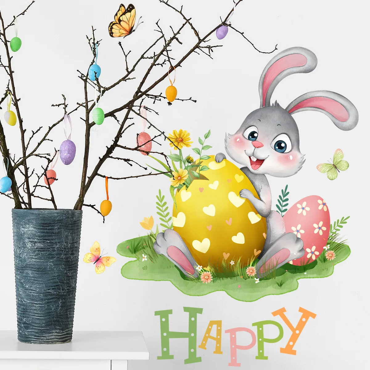 T92# Bunny Eggs Easter Wall Sticker Kids Room Background Home Decoration Mural Living Room Wallpaper Funny Decal
T92# Bunny Eggs Easter Wall Sticker Kids Room Background Home Decoration Mural Living Room Wallpaper Funny Decal