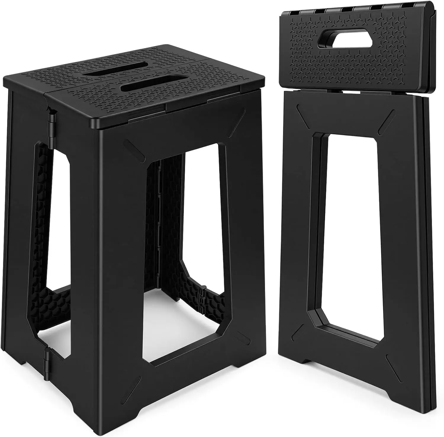 Foldable Stool Chair, 17.7" Tall Folding Seat for Adults up to 400 lb, Heavy-Duty Plastic Portable for Home Camping
Foldable Stool Chair, 17.7" Tall Folding Seat for Adults up to 400 lb, Heavy-Duty Plastic Portable for Home Camping