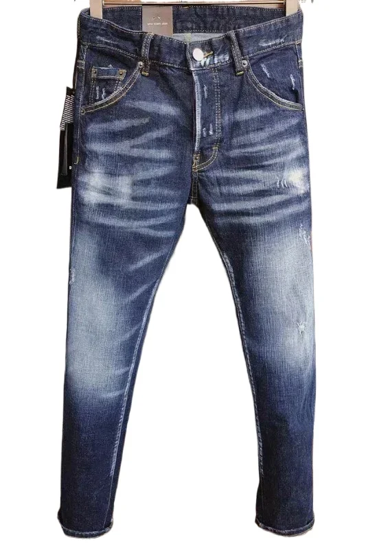 Mens Street Fashion Slim Fit Ripped Jeans Men Stretch Skinny Jeans Quality Male Classic Luxury Brand Blue Denim Pants Size 44-54
Mens Street Fashion Slim Fit Ripped Jeans Men Stretch Skinny Jeans Quality Male Classic Luxury Brand Blue Denim Pants Size 44-54
