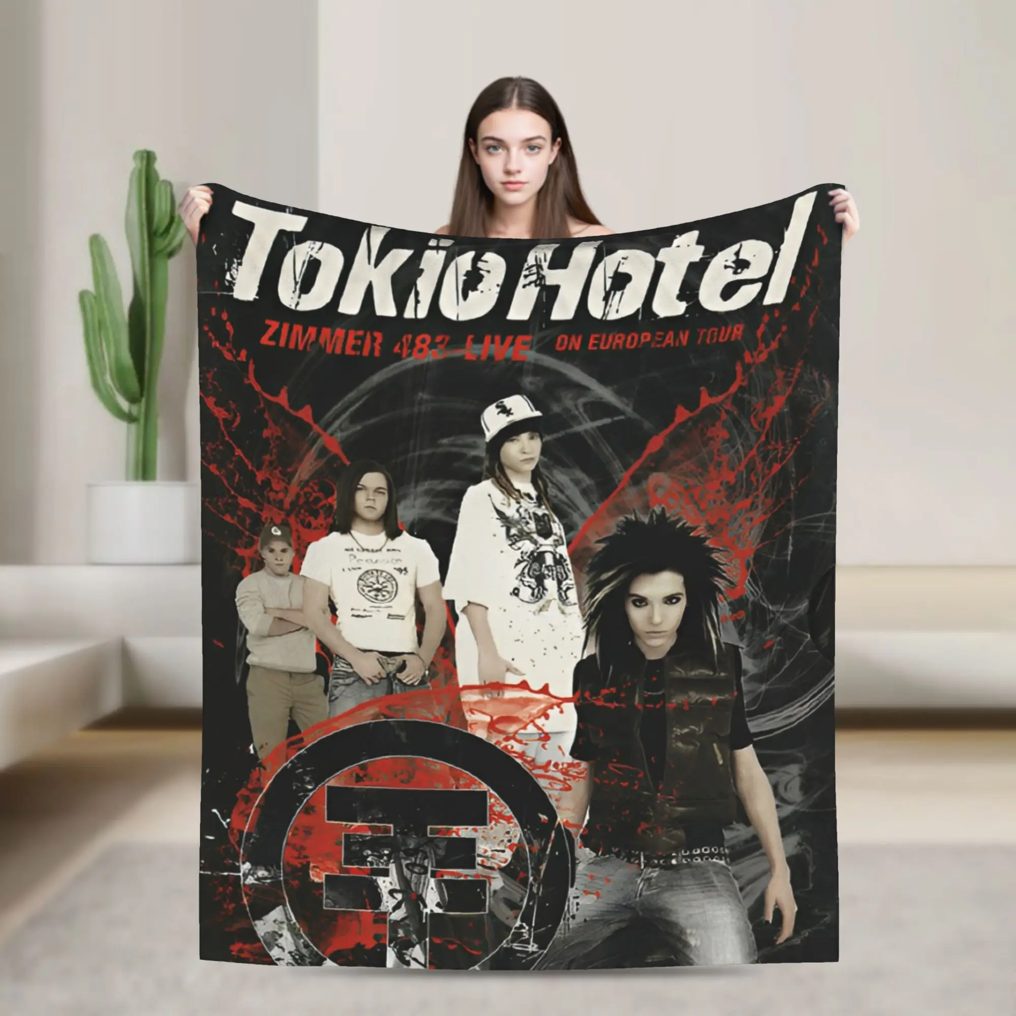 Zimmer 483 Tokio Hotel Flannel Blanket Rock Band Tour Fashion Throw Blanket for Bed Sofa Couch 150*125cm Plush Thin Quilt,
Zimmer 483 Tokio Hotel Flannel Blanket Rock Band Tour Fashion Throw Blanket for Bed Sofa Couch 150*125cm Plush Thin Quilt,