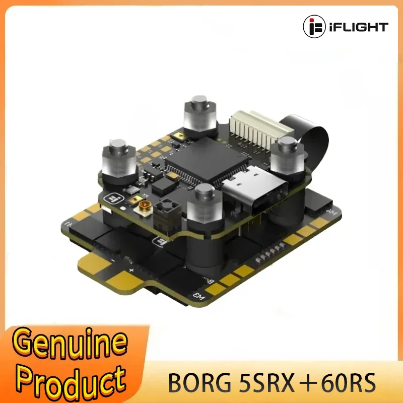IFlight Borg 5S RX Stack FC Flight Controller W/ Borg 60RS ESC for FPV Racing Drone RC Parts
IFlight Borg 5S RX Stack FC Flight Controller W/ Borg 60RS ESC for FPV Racing Drone RC Parts