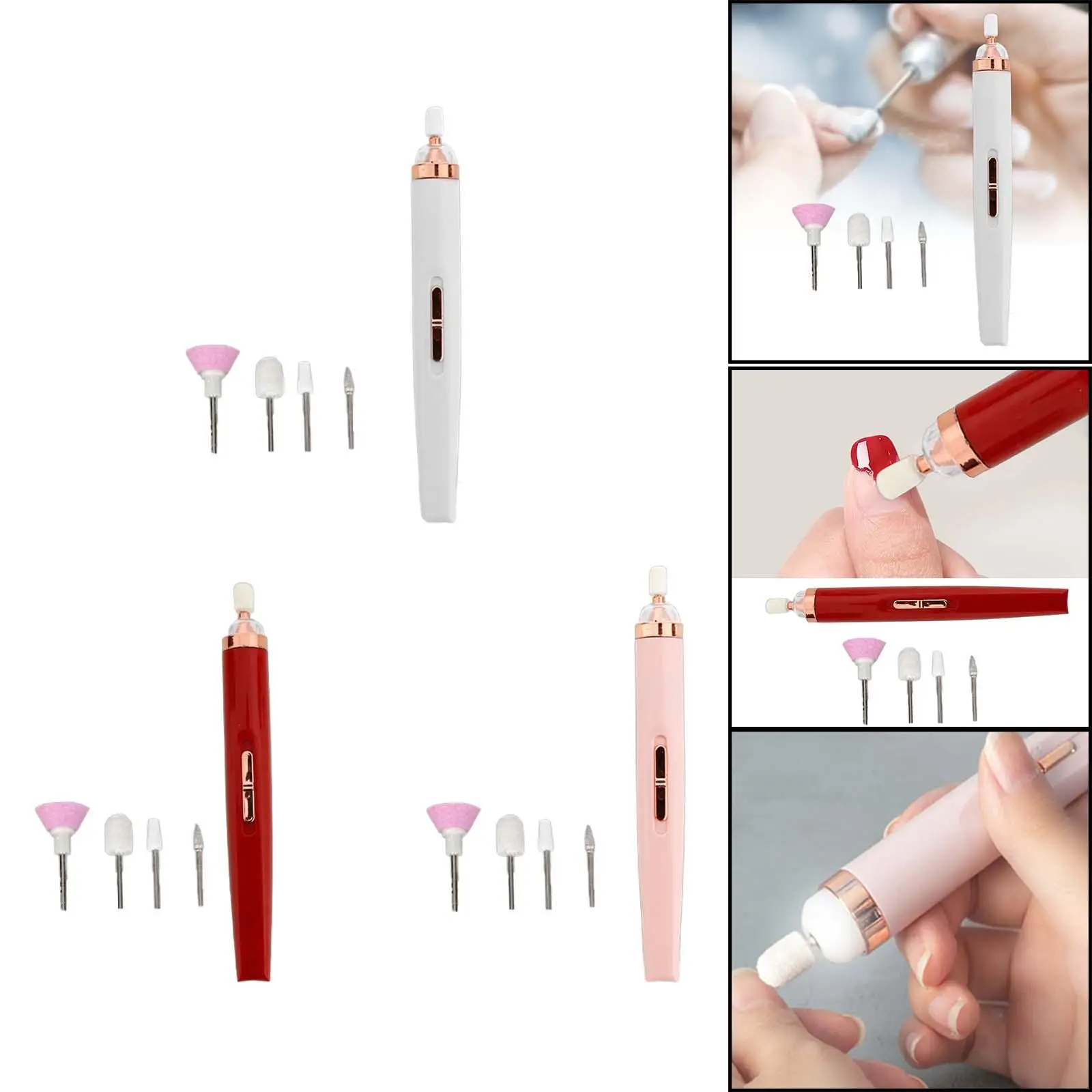 Cordless Electric Nail Drill Machine with 5 Heads Pedicure Tool Nail File for Home Salon Use
Cordless Electric Nail Drill Machine with 5 Heads Pedicure Tool Nail File for Home Salon Use