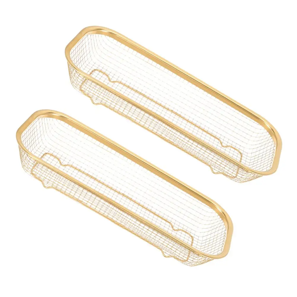 2Pcs Stainless Steel Chopsticks Basket Golden Long Rectangle Utensil Container Silverware Storage Drying Rack Drainage
2Pcs Stainless Steel Chopsticks Basket Golden Long Rectangle Utensil Container Silverware Storage Drying Rack Drainage
