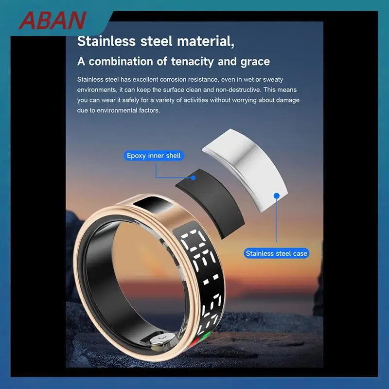 ABAN Smart Ring RS08 Монитор сердечного ритма 5 АТМ Водонепроницаемый мультиспортивный трекер трекера кислорода в крови с зарядным отделением 12
ABAN Smart Ring RS08 Монитор сердечного ритма 5 АТМ Водонепроницаемый мультиспортивный трекер трекера кислорода в крови с зарядным отделением 12