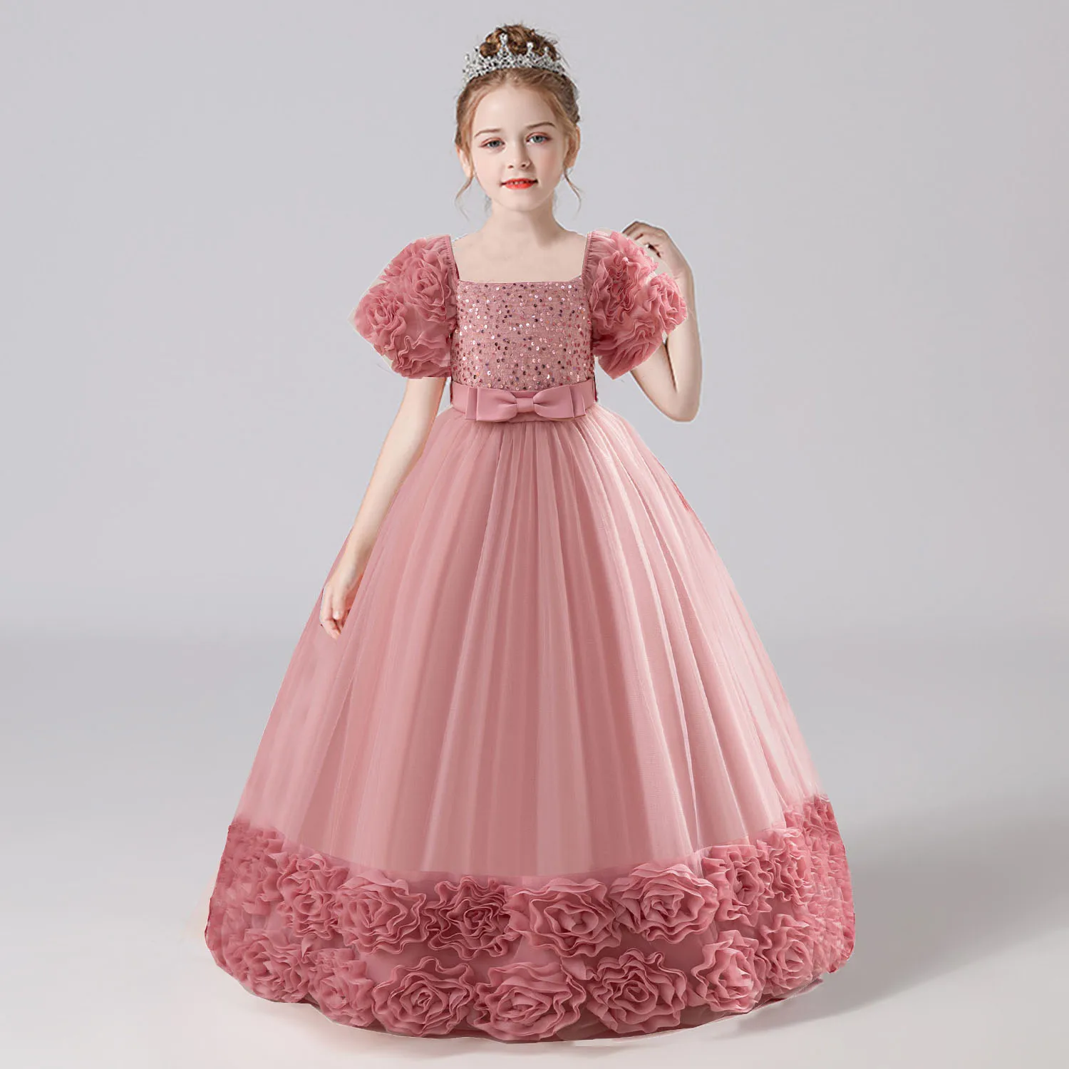 LSYXH Toddler Little Girls Flower Sleeves Flower Girl Birthday Party Pageant Birthday Party Long Formal Dress
LSYXH Toddler Little Girls Flower Sleeves Flower Girl Birthday Party Pageant Birthday Party Long Formal Dress