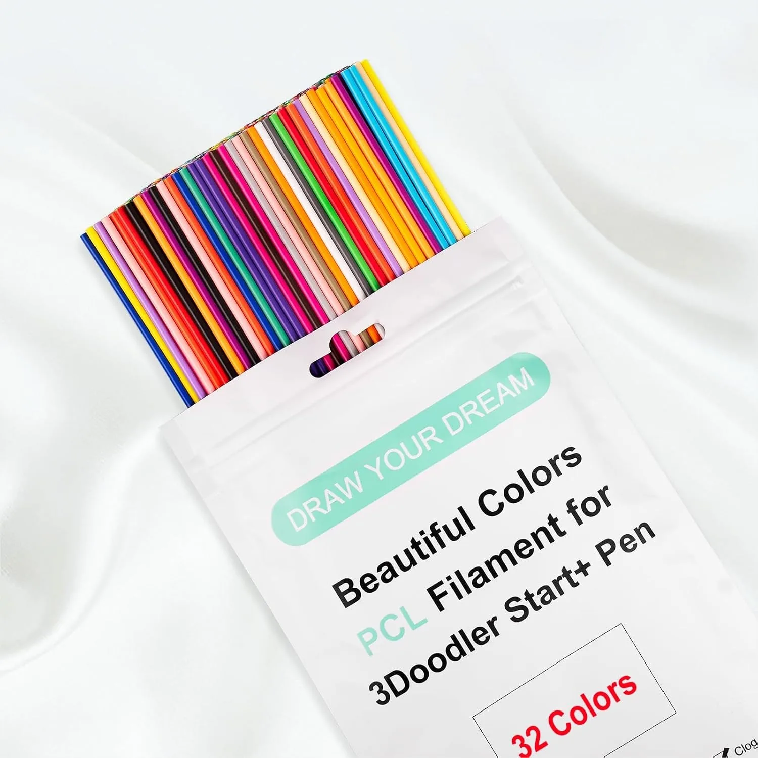 32 Colors 3D Pen Refills Packs For 3Doodler Start+ 3D Pen Low Temperature PCL Filament 160 Pcs
32 Colors 3D Pen Refills Packs For 3Doodler Start+ 3D Pen Low Temperature PCL Filament 160 Pcs