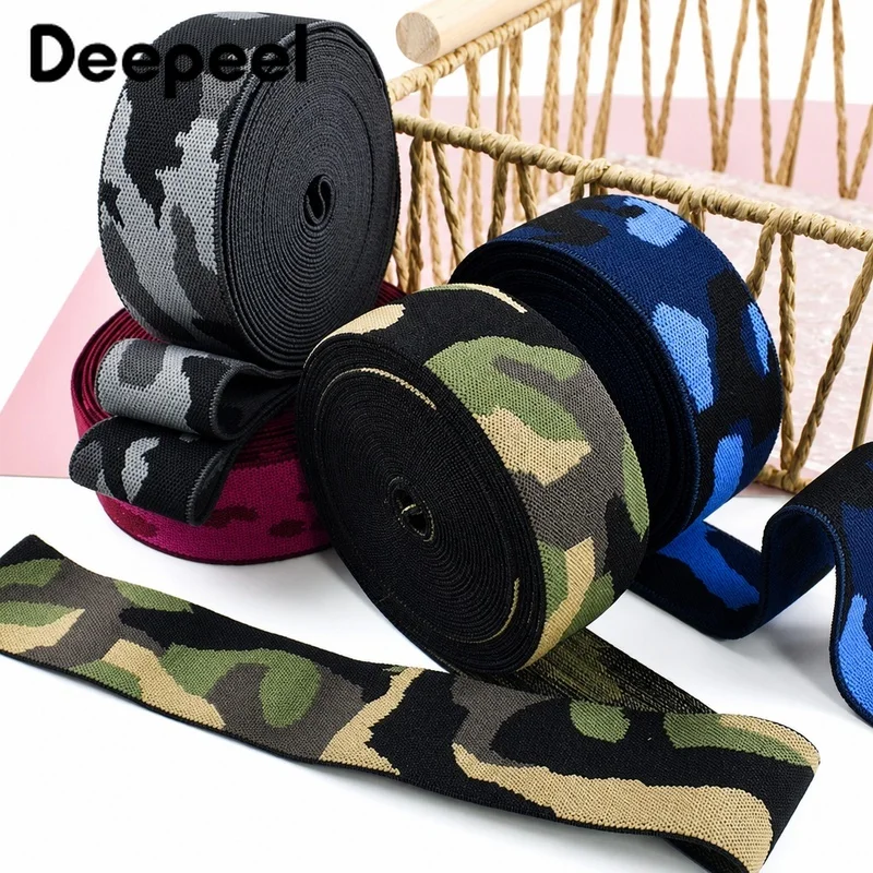 1-5M 38mm Camouflage Elastic Band Shoulder Strap Rubber Bands Waist Clothes Belt Garment Decor Stretch Ribbon Sewing Accessories
1-5M 38mm Camouflage Elastic Band Shoulder Strap Rubber Bands Waist Clothes Belt Garment Decor Stretch Ribbon Sewing Accessories