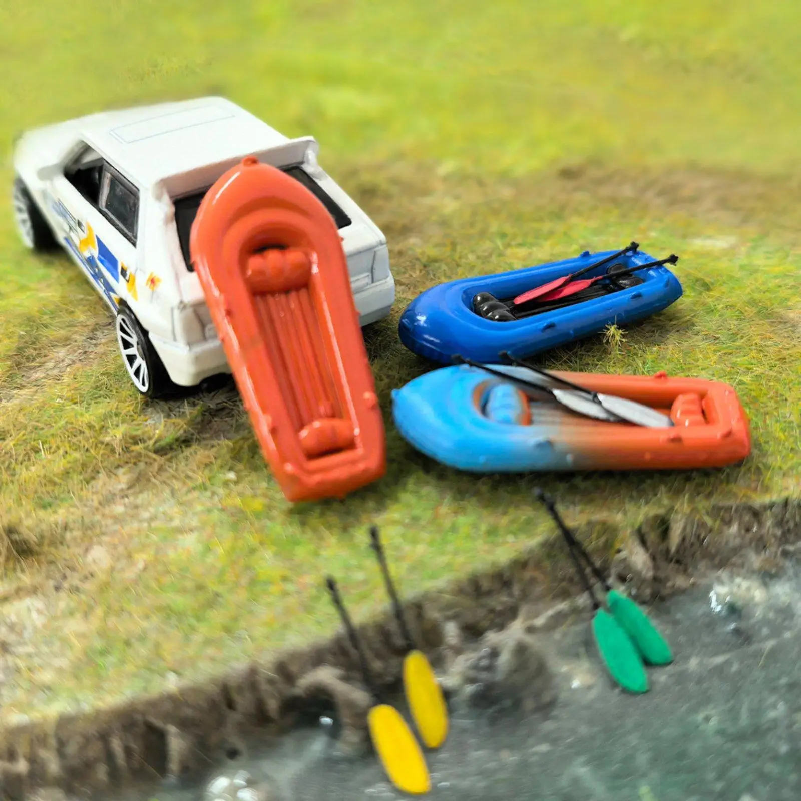 5 Pieces 1:64 Kayak with Paddles, Model Craft Miniature Inflatable Boat Model Ornaments for Building Decoration Micro Landscape
5 Pieces 1:64 Kayak with Paddles, Model Craft Miniature Inflatable Boat Model Ornaments for Building Decoration Micro Landscape