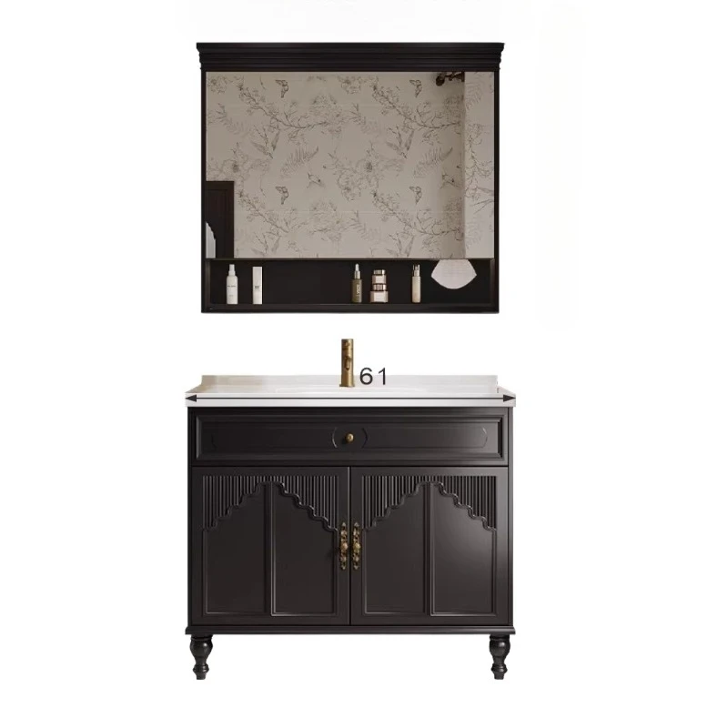 French retro style bathroom cabinet ceramic integrated basin bathroom cabinet oak face wash basin cabinet
French retro style bathroom cabinet ceramic integrated basin bathroom cabinet oak face wash basin cabinet