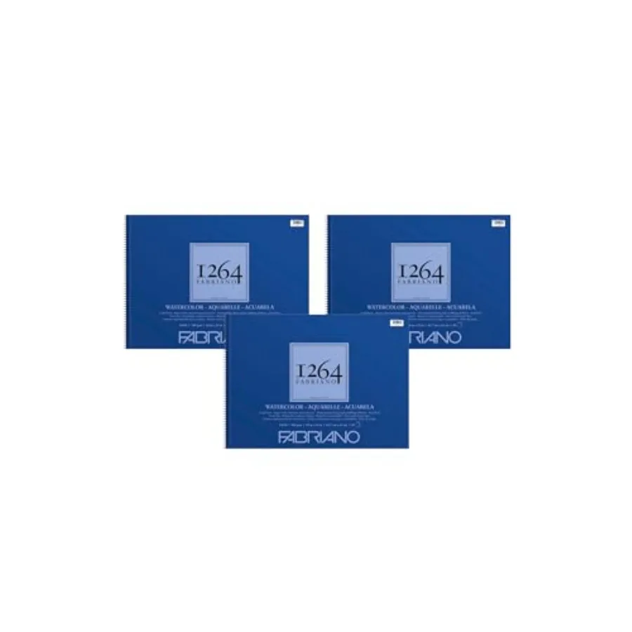 1264 Watercolor Pad, 18" x 24", Spiral Bound, 140 lb., 3-Pack
1264 Watercolor Pad, 18" x 24", Spiral Bound, 140 lb., 3-Pack