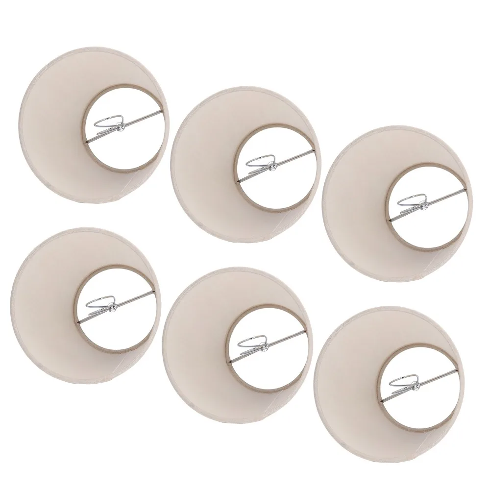 6PCS Modern Fabric Lampshade Clip On Design 5.1 inch Height Lamp Cover Wall Lamp Shade Indoor Lamp
6PCS Modern Fabric Lampshade Clip On Design 5.1 inch Height Lamp Cover Wall Lamp Shade Indoor Lamp