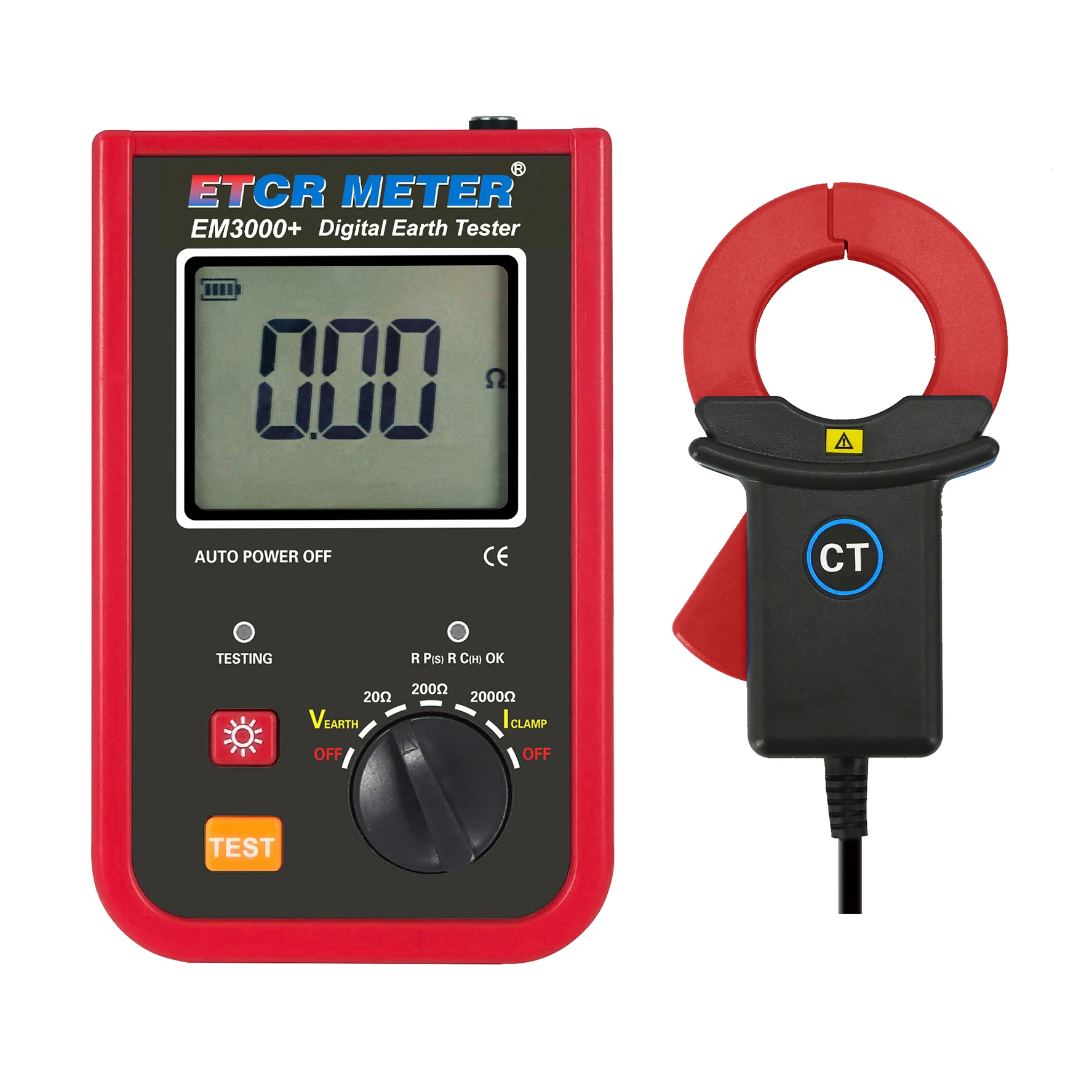 ETCR EM3000+ 3Wire Method Earth Resistance Measurement Digital Earth Resistance Tester with Leakage Current Measurement
ETCR EM3000+ 3Wire Method Earth Resistance Measurement Digital Earth Resistance Tester with Leakage Current Measurement