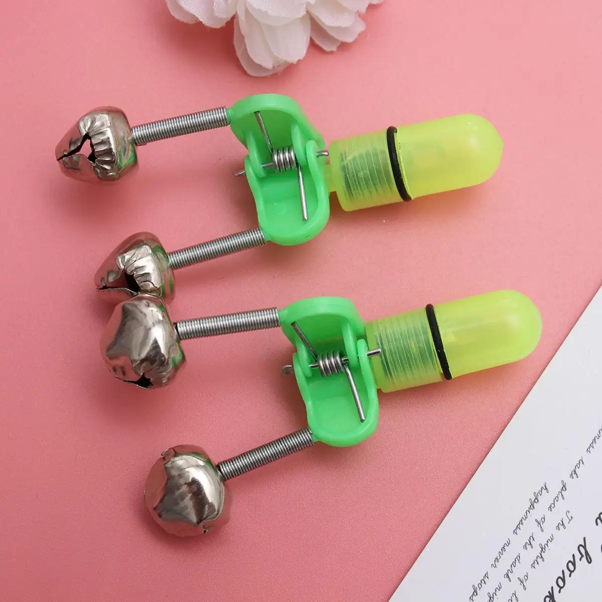 20 Pcs Alarm Night Sea LED Light Bells Green Metallic Line Fishing Rod Clip Bite Fishing Rod Clip Tools Accessories
20 Pcs Alarm Night Sea LED Light Bells Green Metallic Line Fishing Rod Clip Bite Fishing Rod Clip Tools Accessories