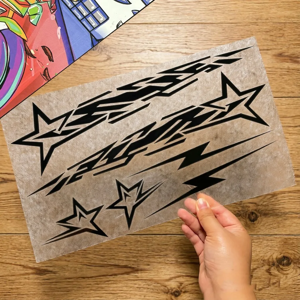 MOTO Star Pulling Flower Motorcycle Helmet Reflective Sticker Suitable for Vespa Scooter Sprint LX LX125 150 Modification
MOTO Star Pulling Flower Motorcycle Helmet Reflective Sticker Suitable for Vespa Scooter Sprint LX LX125 150 Modification