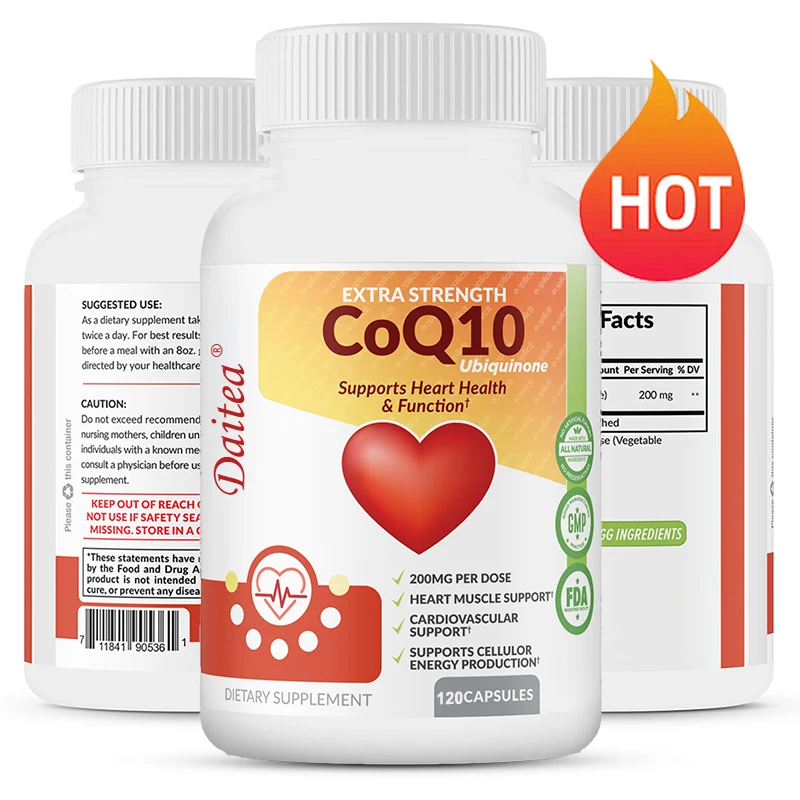 Coenzyme Q10 supports heart health and function, maintains healthy blood pressure levels, cardiovascular cellular energy
Coenzyme Q10 supports heart health and function, maintains healthy blood pressure levels, cardiovascular cellular energy