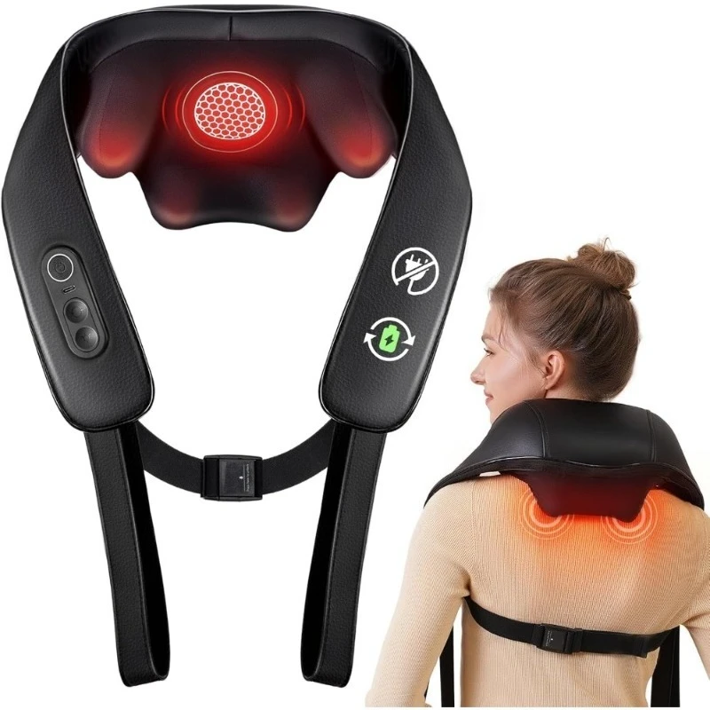 Cordless 4D Shiatsu Neck Shoulder Massager with Graphene Heating Deep Kneading for Back Leg Pain Relief Portable Gifts
Cordless 4D Shiatsu Neck Shoulder Massager with Graphene Heating Deep Kneading for Back Leg Pain Relief Portable Gifts