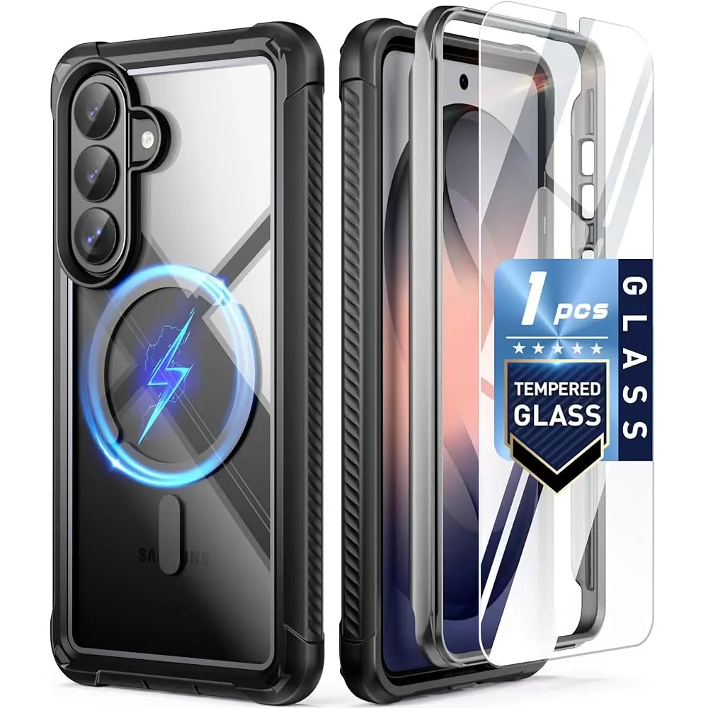 Guardian MagPro Case for Galaxy S26+ Plus 6.7\, MagSafe Compatible | 20FT Mil-Grade Drop Tested | 1 Tempered Glass Screen Pr
Guardian MagPro Case for Galaxy S26+ Plus 6.7\, MagSafe Compatible | 20FT Mil-Grade Drop Tested | 1 Tempered Glass Screen Pr