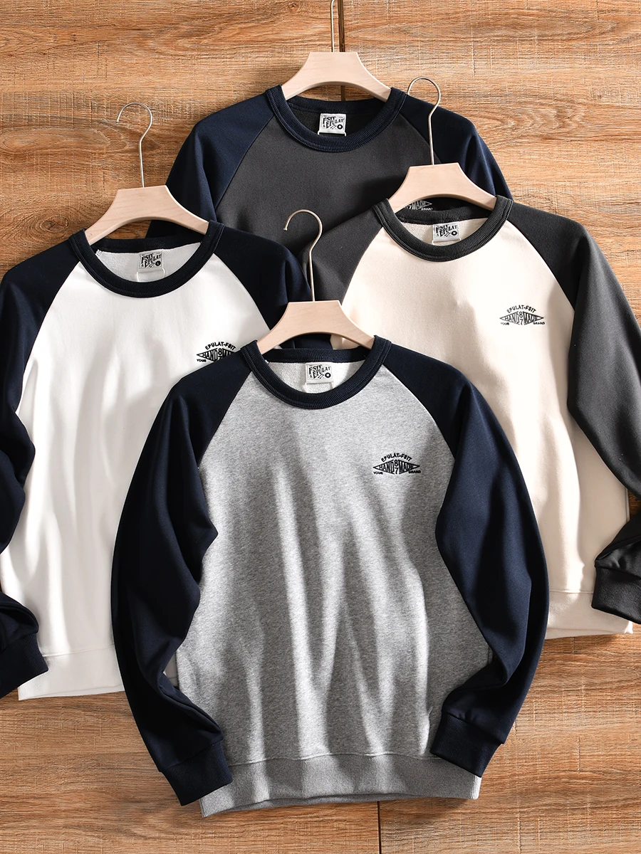American Style Long Sleeve Sweatshirt Embroidered Letter Overhead Casual round Neck Men's Top for Autumn Winter Youth Fashion
American Style Long Sleeve Sweatshirt Embroidered Letter Overhead Casual round Neck Men's Top for Autumn Winter Youth Fashion