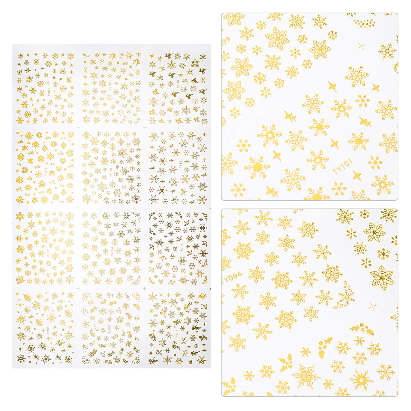 2 Sheet Xmas Nail Art Decals Christmas Self-adhesive Winter Sticker Decoration Manicure
2 Sheet Xmas Nail Art Decals Christmas Self-adhesive Winter Sticker Decoration Manicure