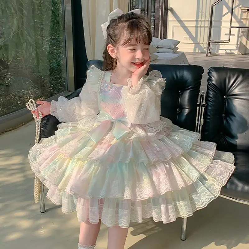 2025 Autumn And Winter Lolita Cosplay Dress Princess Glowing Cake Fluffy Skirt Children Birthday Party Christmas Gift for 2-9Y
2025 Autumn And Winter Lolita Cosplay Dress Princess Glowing Cake Fluffy Skirt Children Birthday Party Christmas Gift for 2-9Y