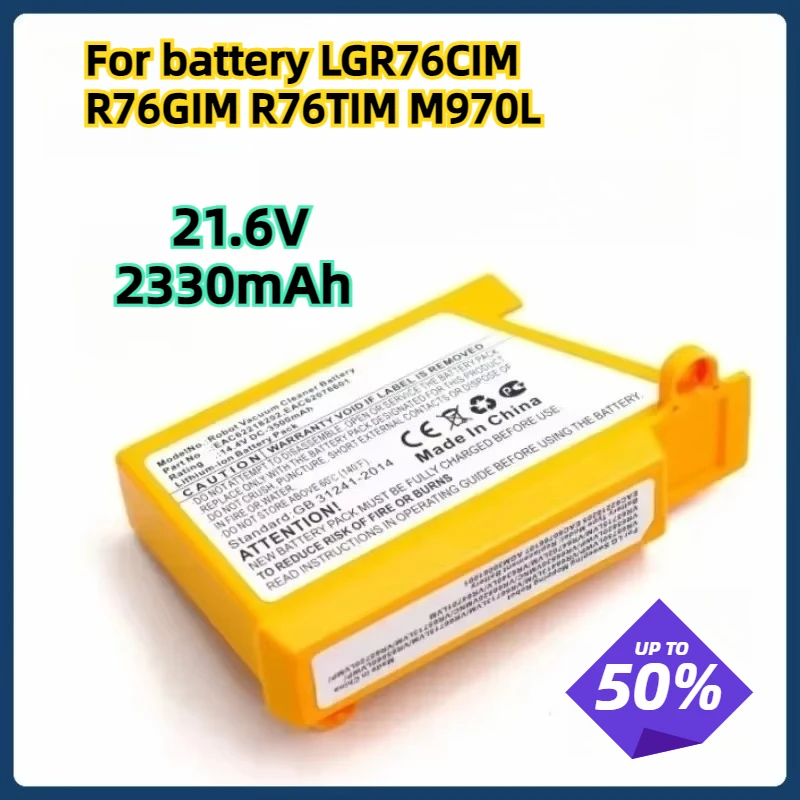 Аккумулятор 2330 мАч 14,4 В для робота LG для подметания и мытья полов LG R76CIM R76GIM R76TIM M970l EAC 6076610 Пылесос
Аккумулятор 2330 мАч 14,4 В для робота LG для подметания и мытья полов LG R76CIM R76GIM R76TIM M970l EAC 6076610 Пылесос