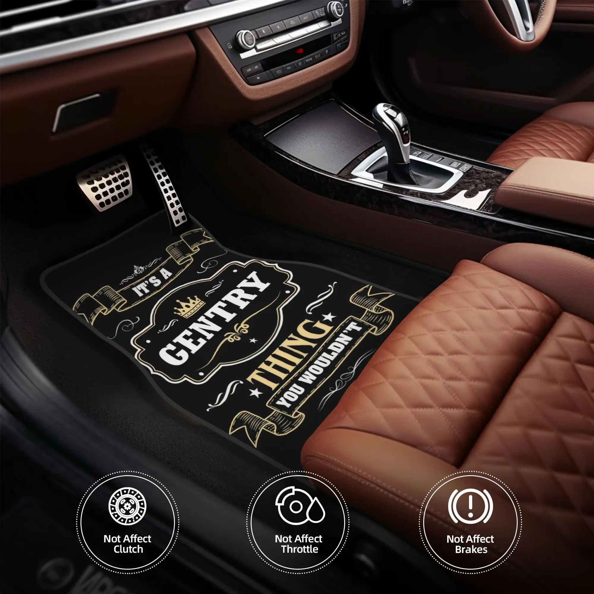 4pcs Gentry Shirt Car Floor Mats - Durable Polyester, Fit For Vehicles, Playful Design With "It Is A Gentry Thing You Wouldn't U
4pcs Gentry Shirt Car Floor Mats - Durable Polyester, Fit For Vehicles, Playful Design With "It Is A Gentry Thing You Wouldn't U