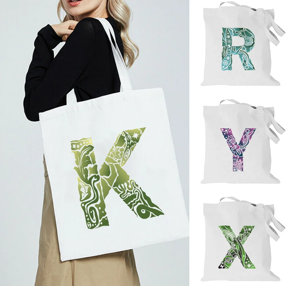 Fashion Canvas Shoulder Bag Engrave Letter Print Female Casual Books Handbag Reusable Large Capacity Shopping Tote Bag for Women
Fashion Canvas Shoulder Bag Engrave Letter Print Female Casual Books Handbag Reusable Large Capacity Shopping Tote Bag for Women