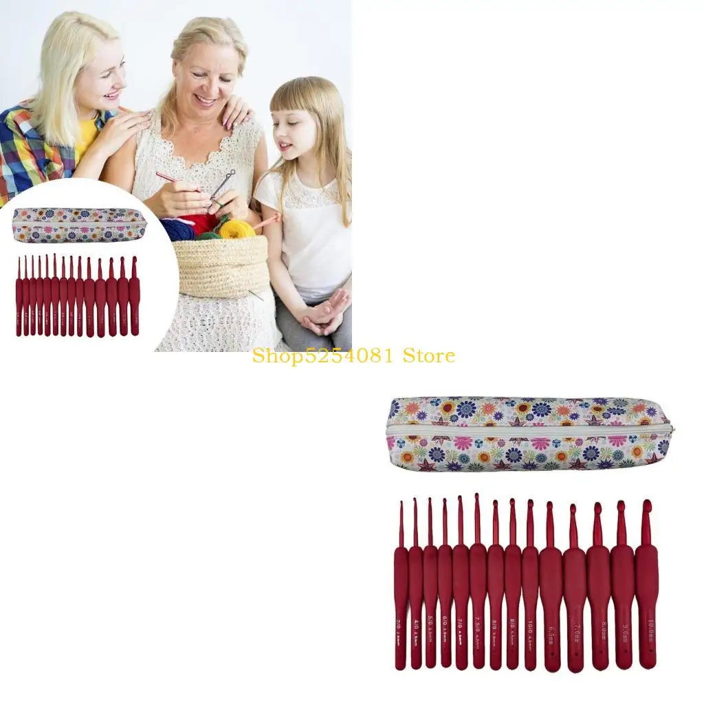 AXYC 14Pcs Ergonomic Crochet Hook 2.0mm-10mm Ergonomic Handle Crochet Hook for Beginner Knitting Sweater Scarves Bag Socks
AXYC 14Pcs Ergonomic Crochet Hook 2.0mm-10mm Ergonomic Handle Crochet Hook for Beginner Knitting Sweater Scarves Bag Socks