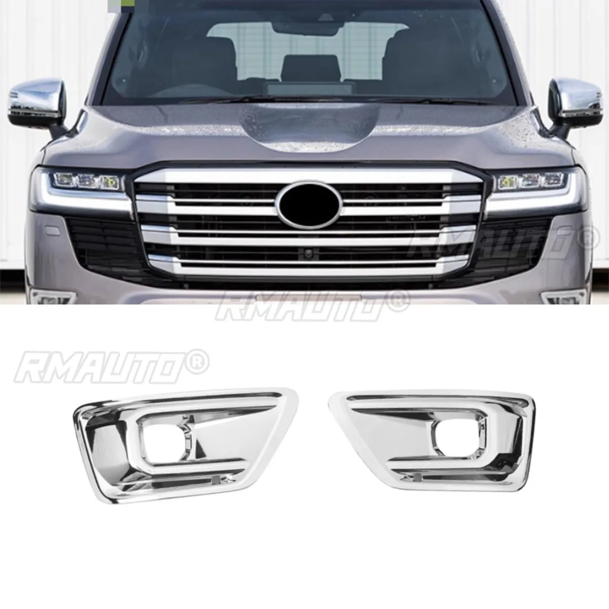 Крышка рамки противотуманной фары, украшение рамки противотуманных фар для Toyota Land Cruiser LC300, комплект кузова, автомобильные аксессуары
Крышка рамки противотуманной фары, украшение рамки противотуманных фар для Toyota Land Cruiser LC300, комплект кузова, автомобильные аксессуары