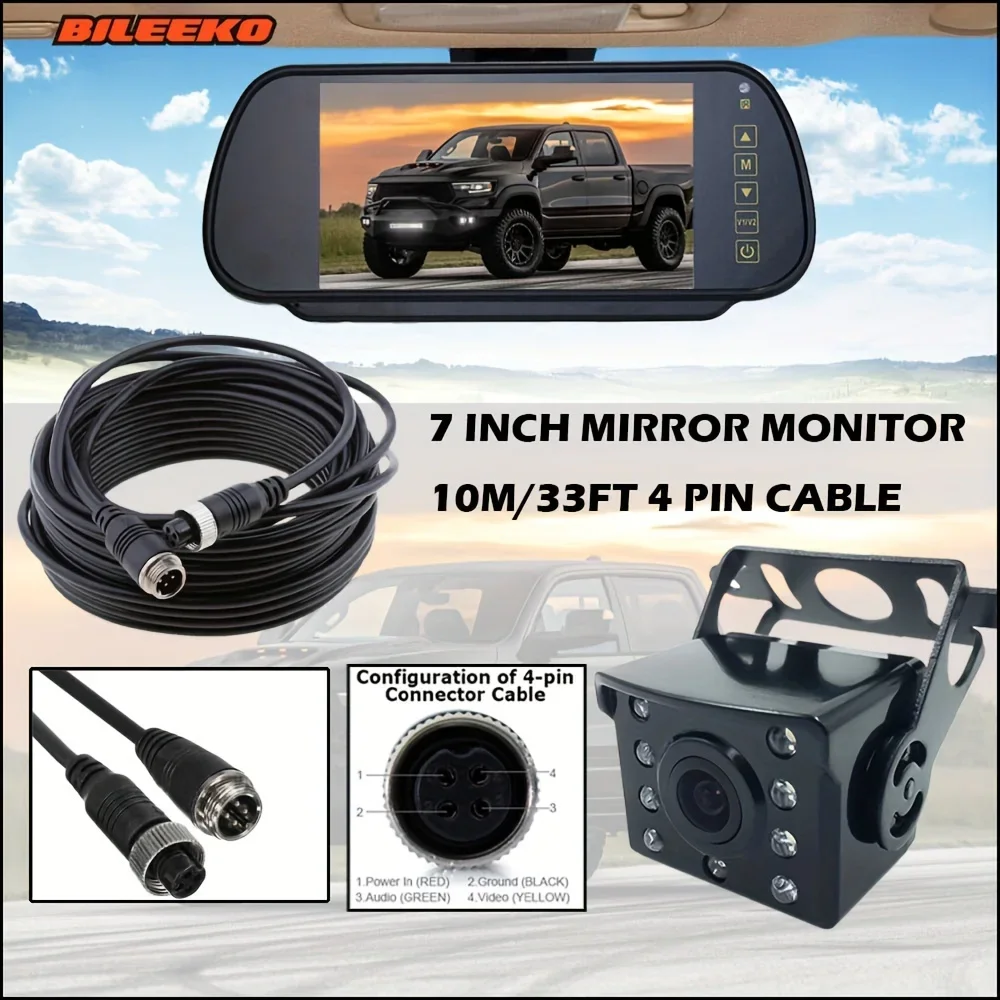 7" Car Mirror Monitor With Rear View Camera Vehicle Parking Reversing Camera Screen For Car Truck RV Bus
7" Car Mirror Monitor With Rear View Camera Vehicle Parking Reversing Camera Screen For Car Truck RV Bus