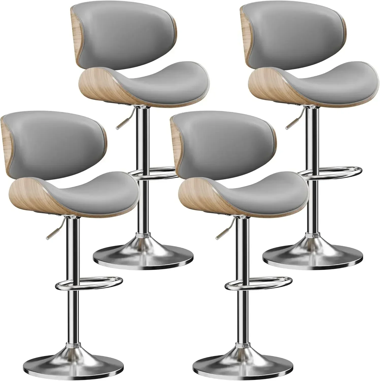Adjustable Swivel Leather Bar Stools for Kitchen Island, Mid Century Modern Counter Height Bar Chairs Barstools
Adjustable Swivel Leather Bar Stools for Kitchen Island, Mid Century Modern Counter Height Bar Chairs Barstools