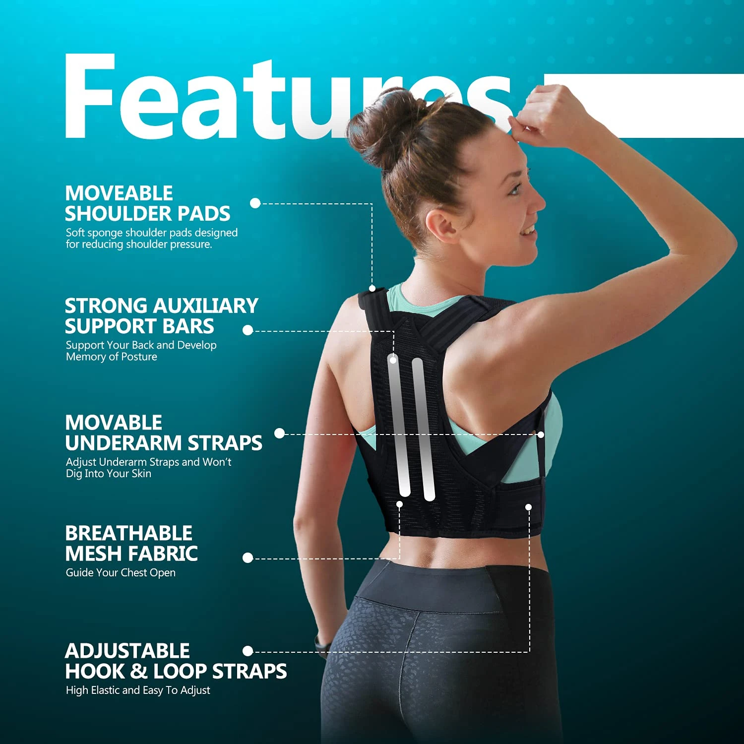 Advanced Professional Upper Back Posture Corrector - Effective Spinal Support Brace for Teens - Perfect Posture Aid for Teenager
Advanced Professional Upper Back Posture Corrector - Effective Spinal Support Brace for Teens - Perfect Posture Aid for Teenager