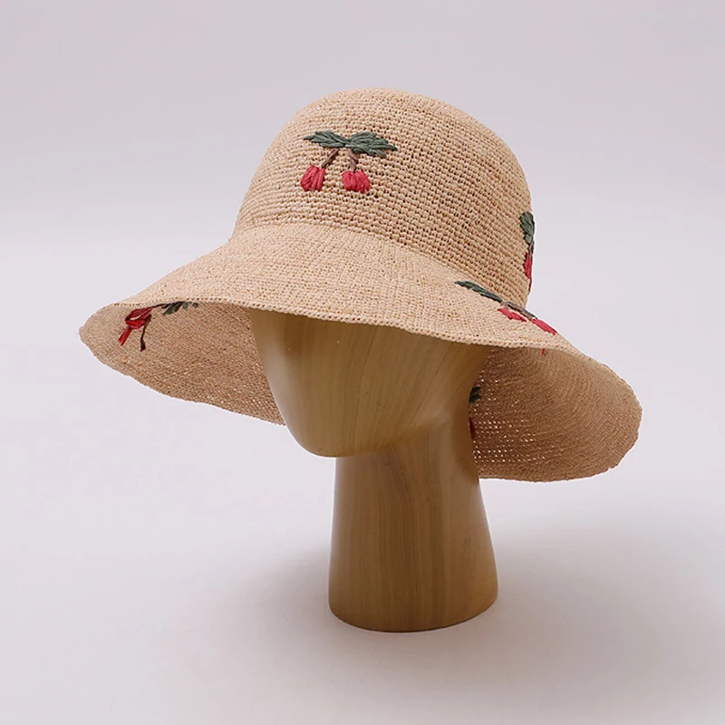 Sun Hat Women Summer Raffia Cherry Cap Sunshine Protection Accessory Big Brim Foldable For Beach Holiday Outdoor Climb Luxury
Sun Hat Women Summer Raffia Cherry Cap Sunshine Protection Accessory Big Brim Foldable For Beach Holiday Outdoor Climb Luxury