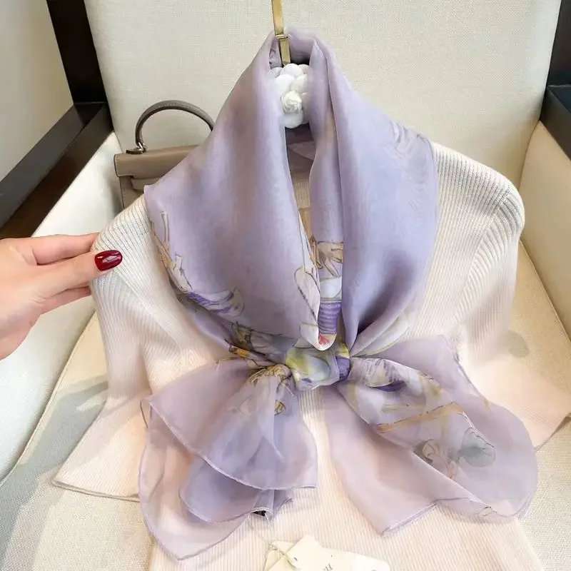 Mulberry Silk Scarf Women Ladies Silk Women Long Scarves Shawl Female Hijab Wrap Summer Beach Cover-ups E5797
Mulberry Silk Scarf Women Ladies Silk Women Long Scarves Shawl Female Hijab Wrap Summer Beach Cover-ups E5797