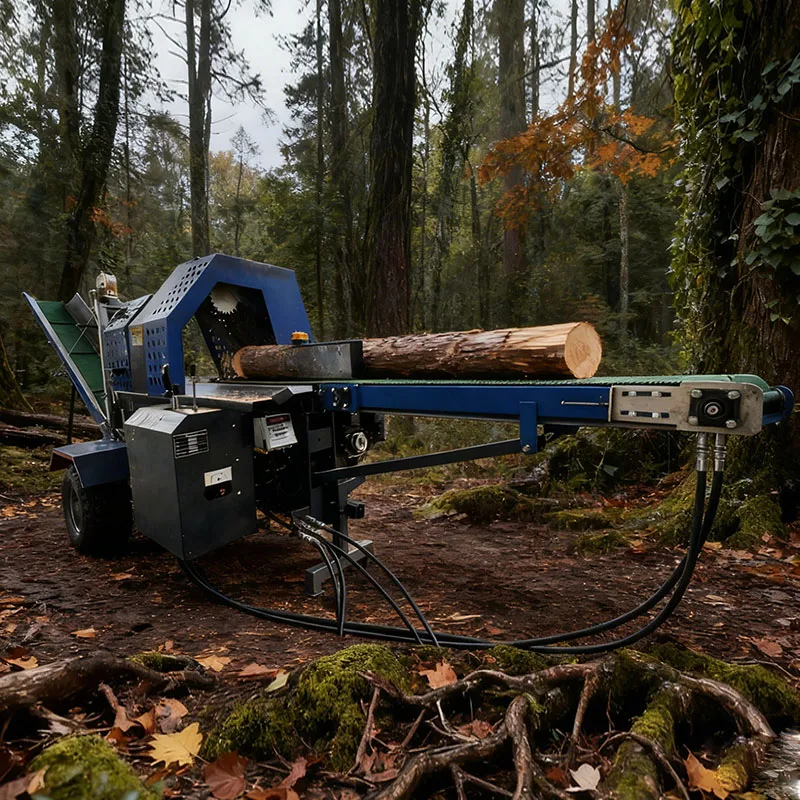 Powered Wood Processor Tree Cutting Machine Automatic Hydraulic Log Processor with Conveyor Firewood Cutting Processor
Powered Wood Processor Tree Cutting Machine Automatic Hydraulic Log Processor with Conveyor Firewood Cutting Processor