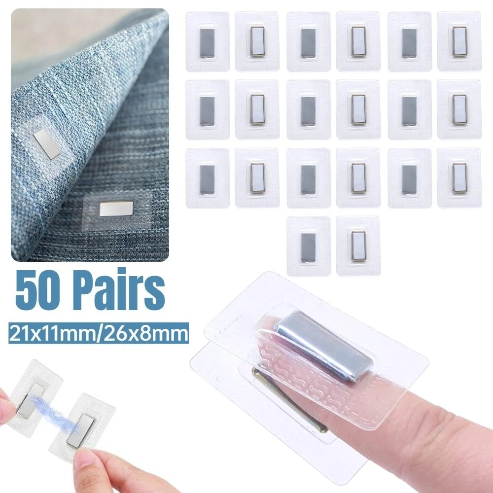 50 Pairs Invisible Hidden Magnetic Snaps Closures for Clothing in Sewing Buttons Fasteners PVC Purses Clothing and DIY Crafts
50 Pairs Invisible Hidden Magnetic Snaps Closures for Clothing in Sewing Buttons Fasteners PVC Purses Clothing and DIY Crafts