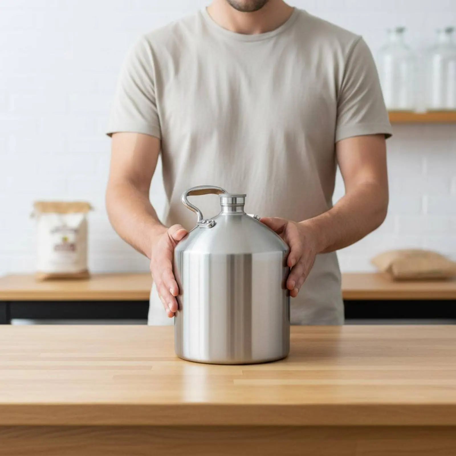 5 L 5L Home Fermentation Barrel Sealed Lid Stainless Steel Beer Beer Container Metal Jug Liquid Storage for Home Brewers
5 L 5L Home Fermentation Barrel Sealed Lid Stainless Steel Beer Beer Container Metal Jug Liquid Storage for Home Brewers