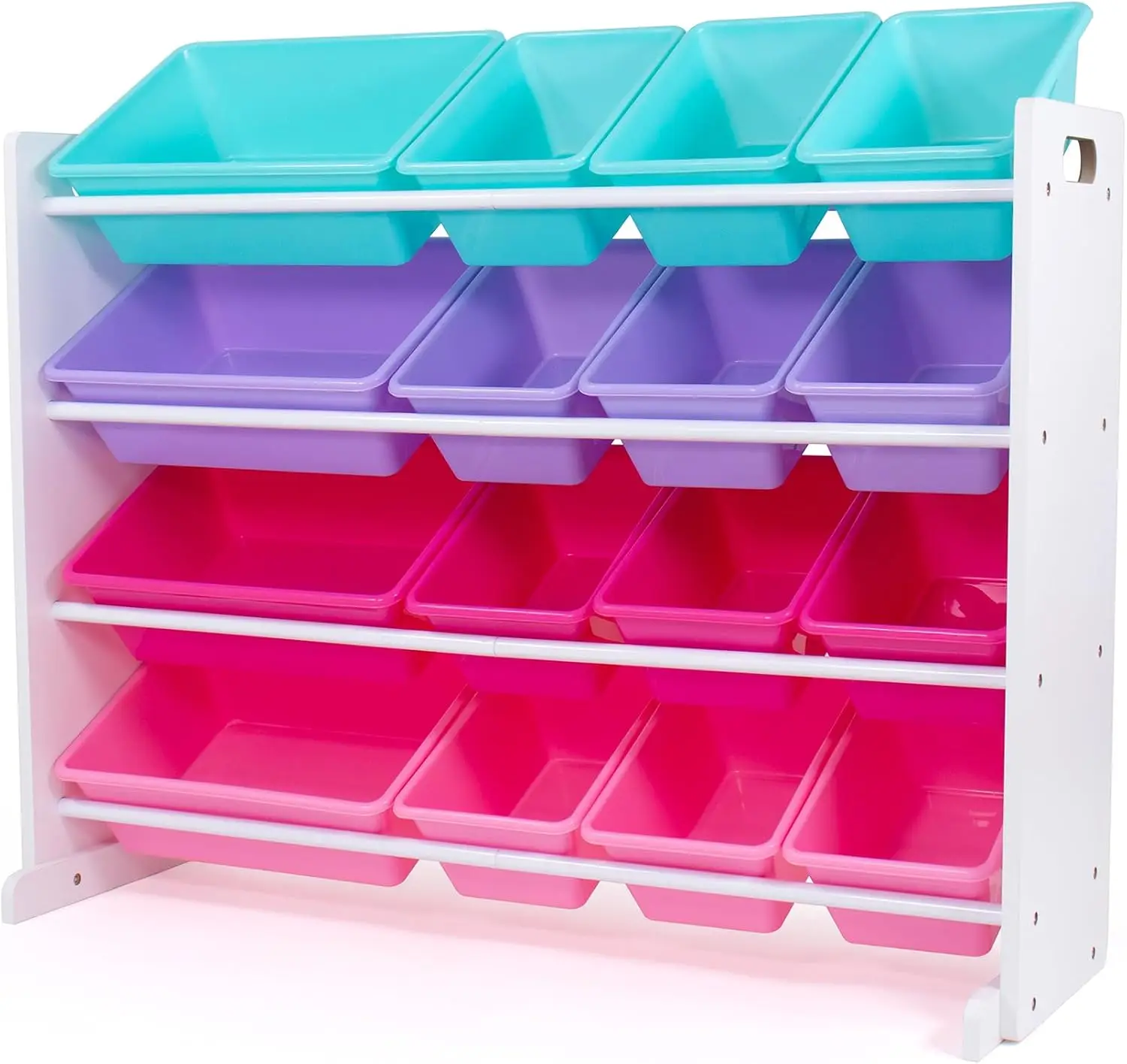 Humble Crew Toy Storage Organizer with 16 Removable Storage Bins for Kids Playroom, 4-Tier Toddler Toy Organization, White/Blue/Pink/Purple
Humble Crew Toy Storage Organizer with 16 Removable Storage Bins for Kids Playroom, 4-Tier Toddler Toy Organization, White/Blue/Pink/Purple