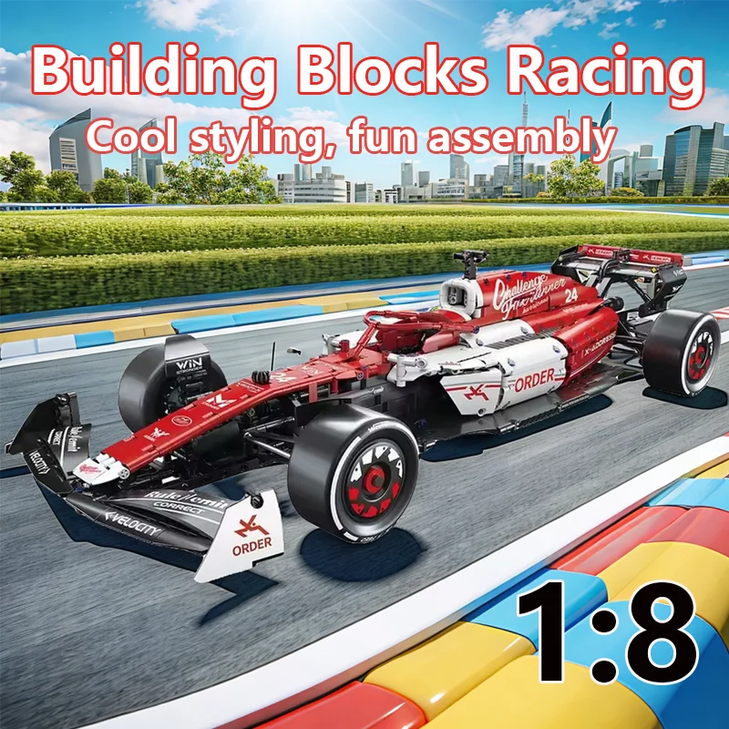 New 1:8 F1 Race Cars Building Sets 1700+PCS Building Blocks Cars Cool Collectible Model Car Kits Building MOC Toys Festive Gifts
New 1:8 F1 Race Cars Building Sets 1700+PCS Building Blocks Cars Cool Collectible Model Car Kits Building MOC Toys Festive Gifts